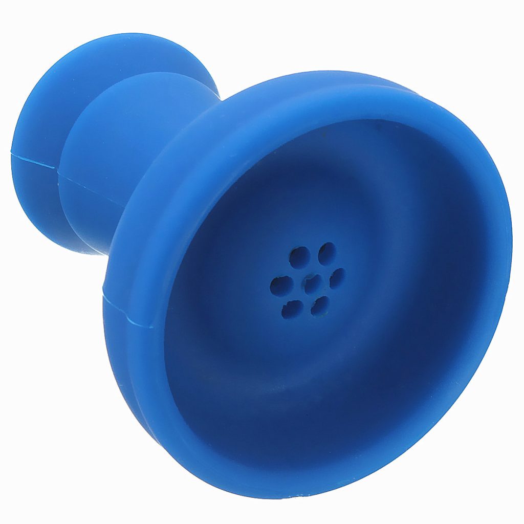 Portable New Blue Unbreakable Silicone Head bowl