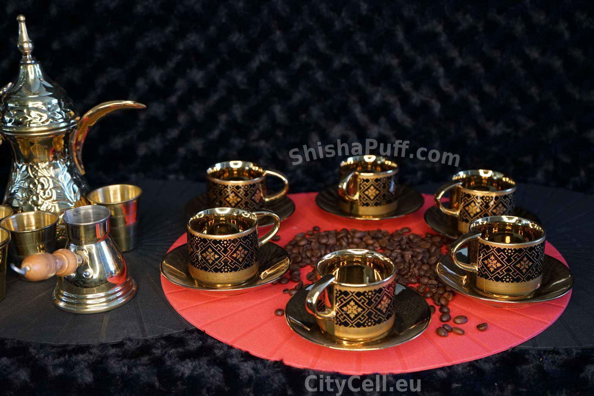 Oriental Coffee Set Dark Bronze #CF07