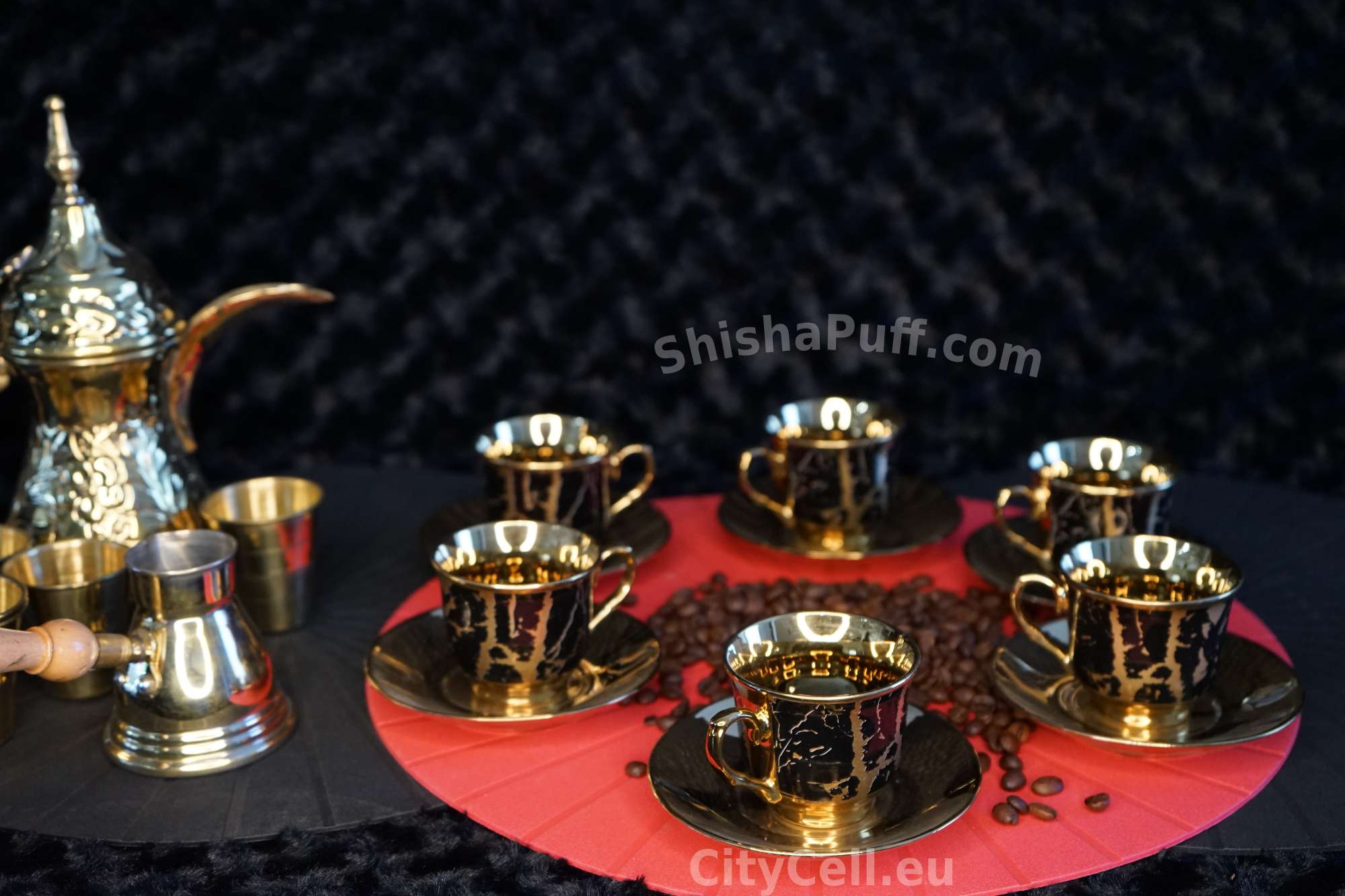 Oriental Coffee Set Darck Bronze #CF01