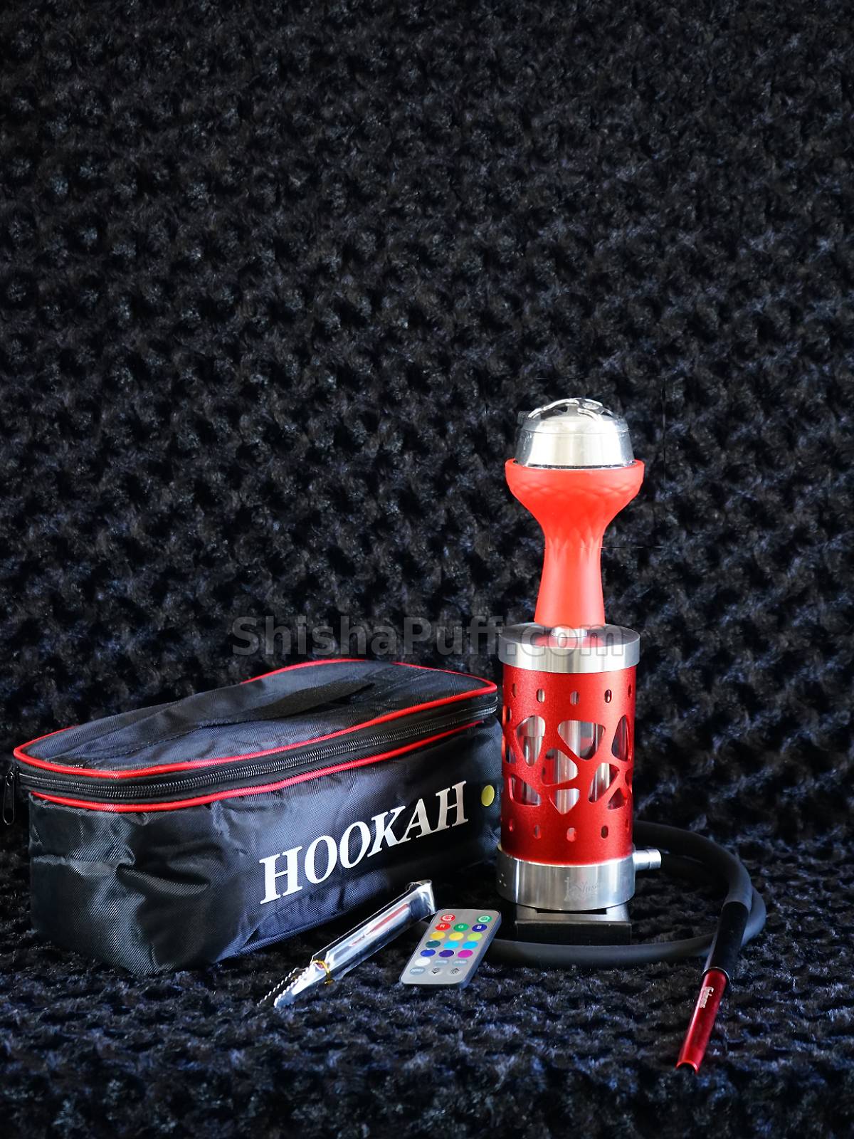 Portable Hookah Red Stone ShishaPuff R25-77