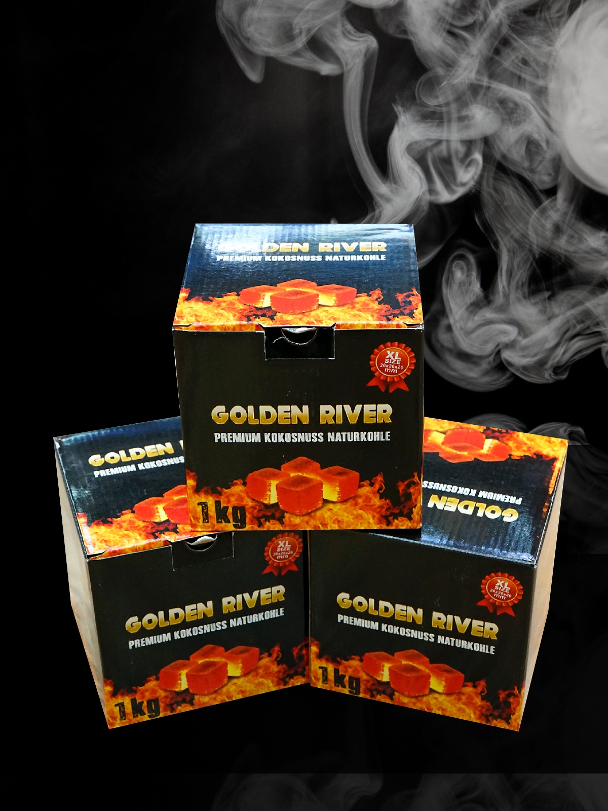 Charcoal Coconut Golden River 1kg Coal for Shisha